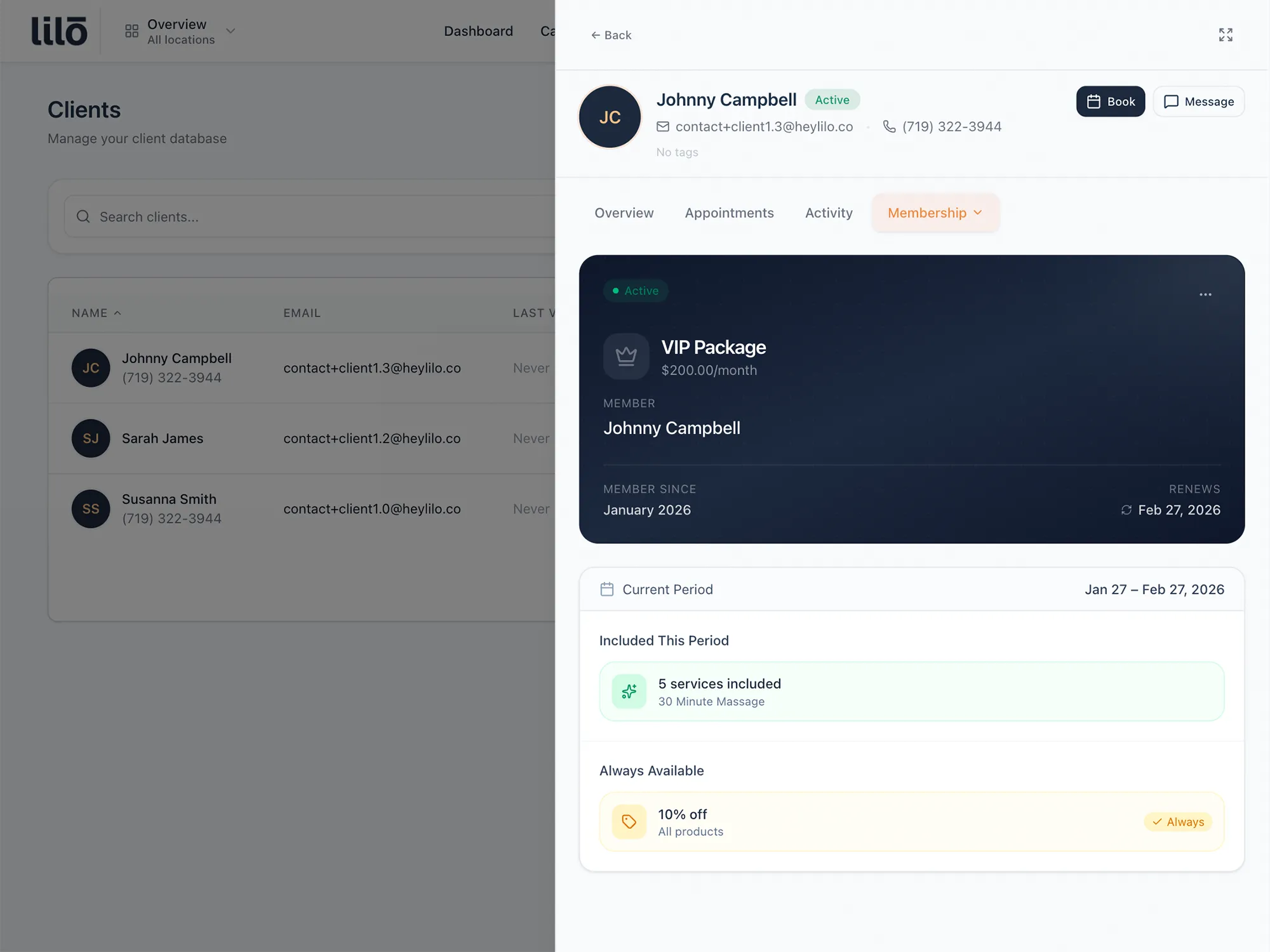 Member perks configuration